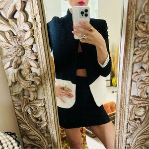 Black and White blazer